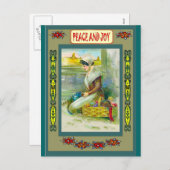 Cartes Pour Fêtes Annuelles Paix et joie (Devant / Derrière)