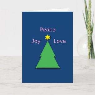 Cartes Pour Fêtes Annuelles Paix Joie Amour Interfoi Chrismukkah