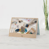 Cartes Pour Fêtes Annuelles Paix, Joie Et Prospérité Audacieuse Typographie Af (Dos)