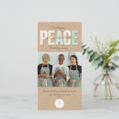 Cartes Pour Fêtes Annuelles Paix Joie Et Prospérité Typographie Photo Entrepri (Debout devant)