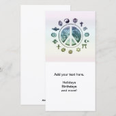 Cartes Pour Fêtes Annuelles Paix mondiale (Devant / Derrière)