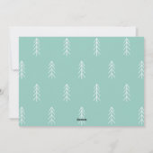 Cartes Pour Fêtes Annuelles Paix Noël manuscrit Script blanc superposition (Dos)