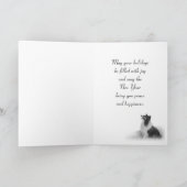 Cartes Pour Fêtes Annuelles Paix Sheltie (Intérieur)