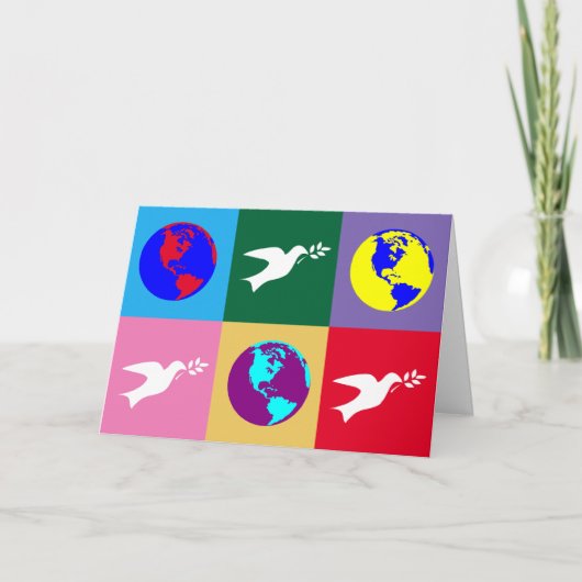 Cartes Pour Fêtes Annuelles Paix sur Terre (Devant)