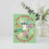 Cartes Pour Fêtes Annuelles Paix sur terre (Debout devant)