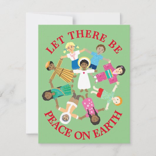 Cartes Pour Fêtes Annuelles Paix sur terre (Devant)