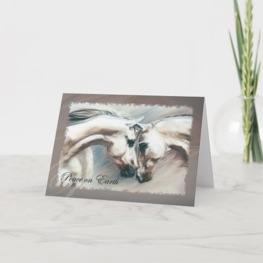 Cartes Pour Fêtes Annuelles Paix sur Terre (Devant)