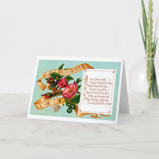 Cartes Pour Fêtes Annuelles Paix sur Terre (Devant)