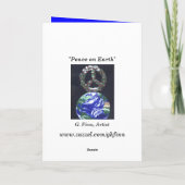 Cartes Pour Fêtes Annuelles Paix sur Terre (Dos)