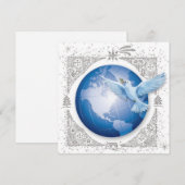 Cartes Pour Fêtes Annuelles Paix sur Terre (Devant / Derrière)