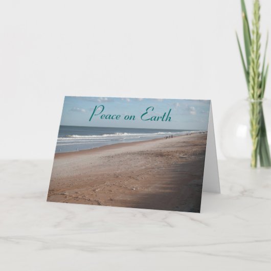 Cartes Pour Fêtes Annuelles Paix sur Terre (Devant)