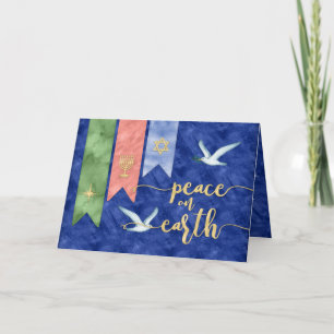 Cartes Pour Fêtes Annuelles Paix sur Terre Blessings Holiday BIG Photo