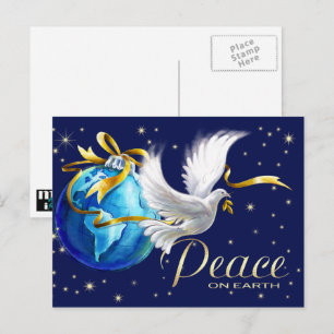 Cartes Pour Fêtes Annuelles Paix sur Terre. Noël de Peace Dove