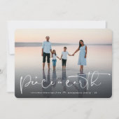 Cartes Pour Fêtes Annuelles Paix sur Terre Scénario Religieux Photo de Noël (Devant)