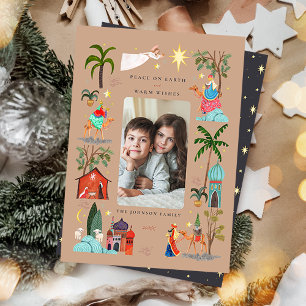 Cartes Pour Fêtes Annuelles Paix sur Terre Trois Rois Mages Noël Fêtes de fin