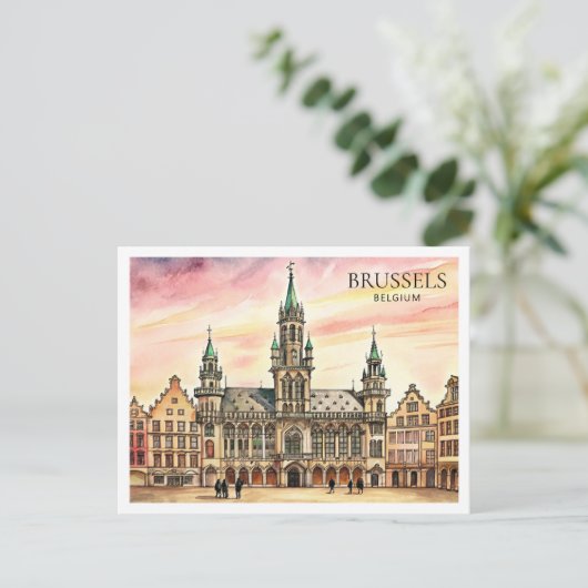 Cartes Pour Fêtes Annuelles Palais Royal de Bruxelles Belgique (Debout devant)