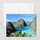 Cartes Pour Fêtes Annuelles Palawan Lagoon, Philippines (Devant / Derrière)