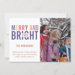 Cartes Pour Fêtes Annuelles Palette de Noël Ultra Violet Photo