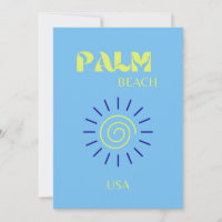 Palm Beach, Art Voyage, Floride, Preppy, Bleu