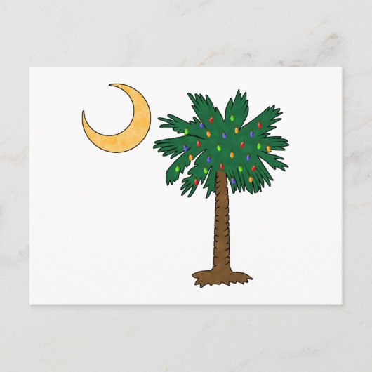 Cartes Pour Fêtes Annuelles Palmette de Noël (Devant)