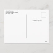 Cartes Pour Fêtes Annuelles Palmier de Noël tropical (Dos)