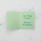 Cartes Pour Fêtes Annuelles Palmier de Noël Tropicale Côtière Plage (Intérieur)