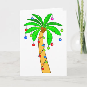 Cartes Pour Fêtes Annuelles Palmier décoré pour Noël