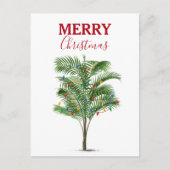 Cartes Pour Fêtes Annuelles Palmier Tropical Noël Arbre de Noël (Devant)