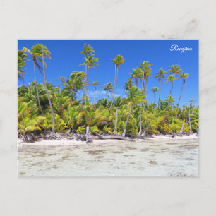 Cartes Pour Fêtes Annuelles palmiers de Rangiroa
