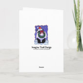 Cartes Pour Fêtes Annuelles Panda Bear Noël (Dos)