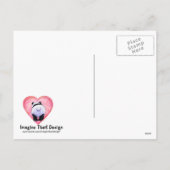 Cartes Pour Fêtes Annuelles Panda Bear Saint Valentin (Dos)