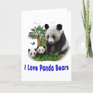 Cartes Pour Fêtes Annuelles panda beras