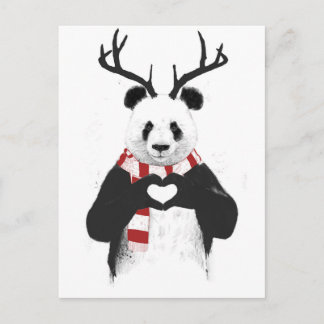 Cartes Pour Fêtes Annuelles Panda de Noël