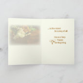 Cartes Pour Fêtes Annuelles Panier à fleurs de Thanksgiving (Intérieur)