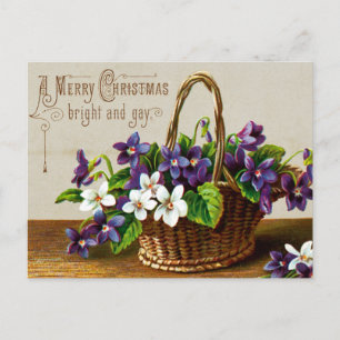 Cartes Pour Fêtes Annuelles Panier de Noël