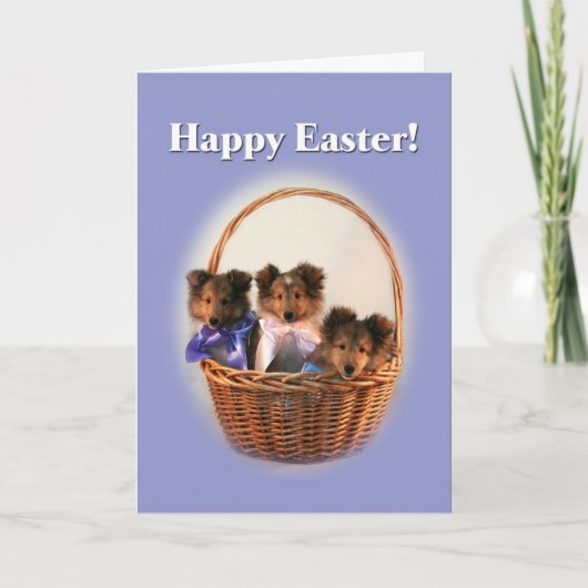 Cartes Pour Fêtes Annuelles Panier de Pâques (Devant)