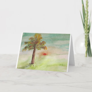 Cartes Pour Fêtes Annuelles Panier de voeux d'automne / Thanksgiving