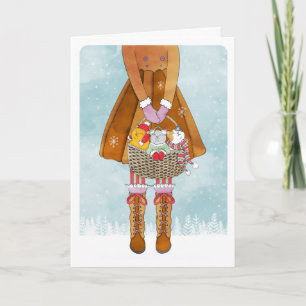 Cartes Pour Fêtes Annuelles Panier rempli de chatons