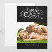 Cartes Pour Fêtes Annuelles Panneau de Noël vintage (Devant / Derrière)