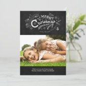 Cartes Pour Fêtes Annuelles Panneau de Noël vintage (Debout devant)