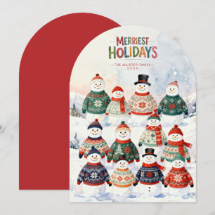 Cartes Pour Fêtes Annuelles Pantalon de Noël homme Snowman Ugly Christmas Swea