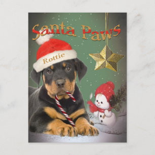 Cartes Pour Fêtes Annuelles Pantin Santa Paws