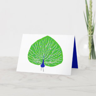 Cartes Pour Fêtes Annuelles paon de parties scintillant moderne