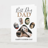 Cartes Pour Fêtes Annuelles Papa chien moderne | Collage de photos (Devant)