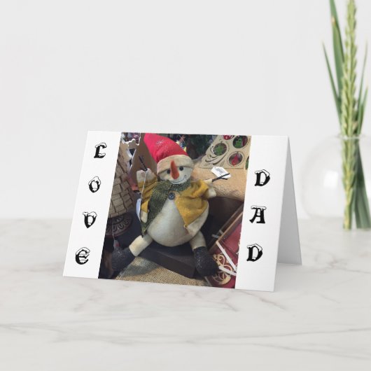 CARTES POUR FÊTES ANNUELLES PAPA=DE VOS ENFANTS PRÉFÉRÉS À NOËL (Devant)