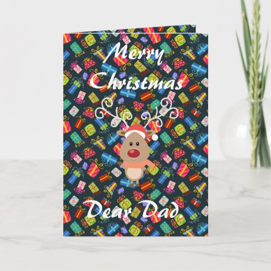 Cartes Pour Fêtes Annuelles Papa Dear. (Devant)