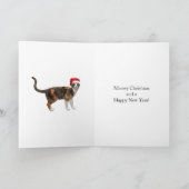 Cartes Pour Fêtes Annuelles Papa et Step-maman, Meowy Christmas (Intérieur)