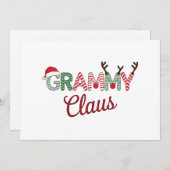 Cartes Pour Fêtes Annuelles Papa Noël de Noël Mamie Cadeau de Noël (Devant / Derrière)