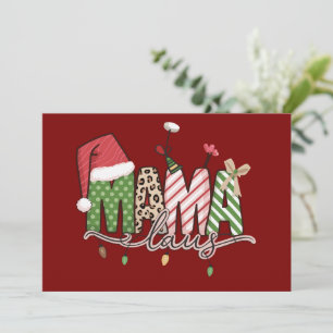 Cartes Pour Fêtes Annuelles Papa Noël Noël drôle Xmas Maman