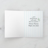 Cartes Pour Fêtes Annuelles Papa, Père Noël remplit les bas, drôle, espagnol (Intérieur)